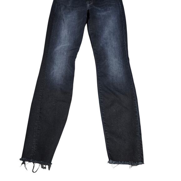 Mother Denim High Waisted Looker Ankle Fray Jeans in Last Call size: 24 - Picture 3 of 7